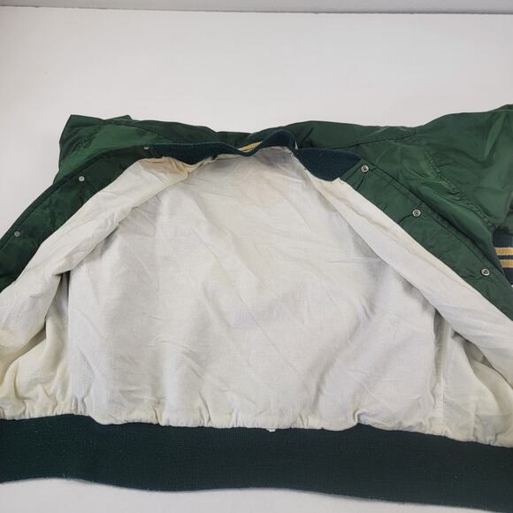 Vintage 90s West Wind Varsity Bomber Satin Jacket Mens L Greenbay Packer‎ Colors - Picture 11 of 11